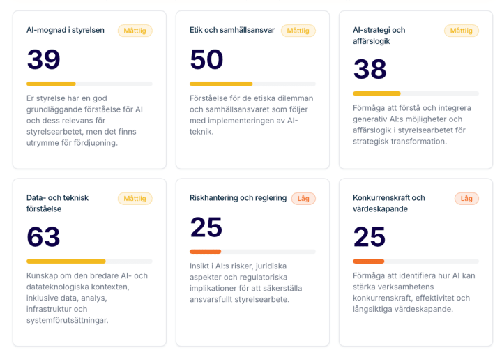Mätning av styrelsearbetets AI-mognad