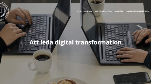 Diplomutbildning Att leda digital transformation via Säkerhetsuniversitetet