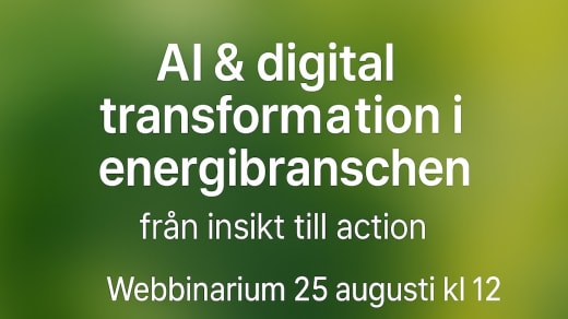 Webbinarium: AI & digital transformation i energibranschen – från insikt till action!