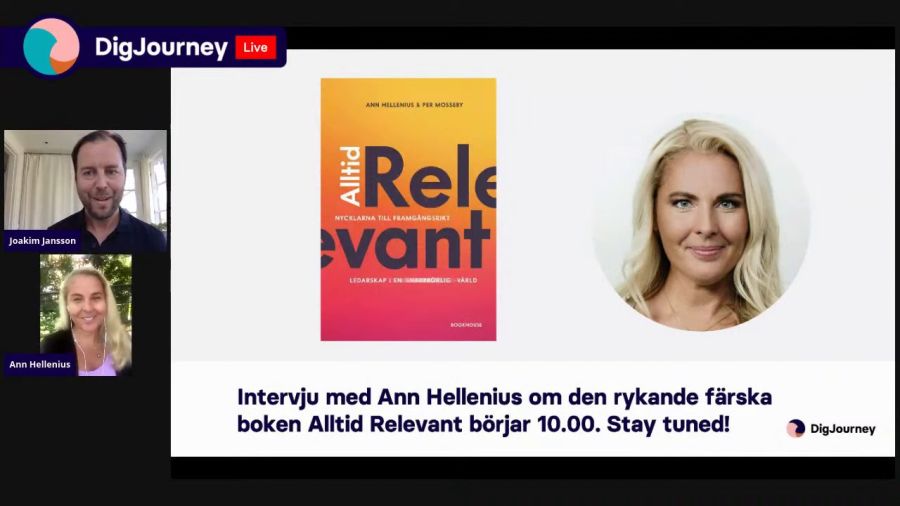 Intervju med Ann Hellenius om den nysläppta boken Alltid Relevant
